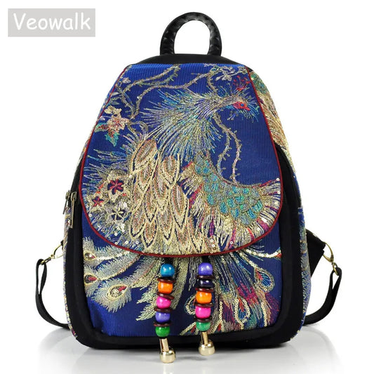 Tropical Print Backpack