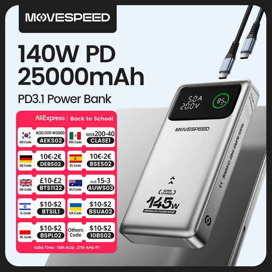 MoveSpeed M25Pro 140W Power Beast