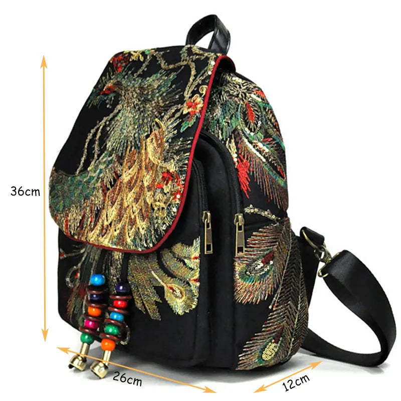 Tropical Print Backpack