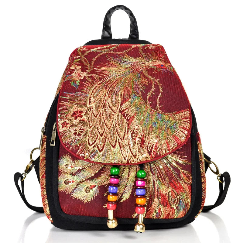 Tropical Print Backpack