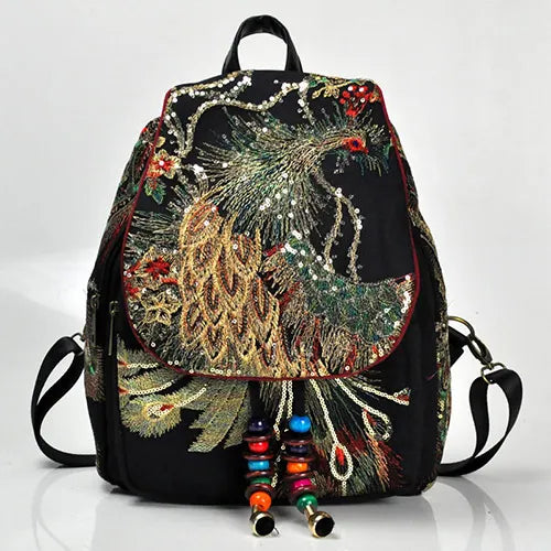 Tropical Print Backpack