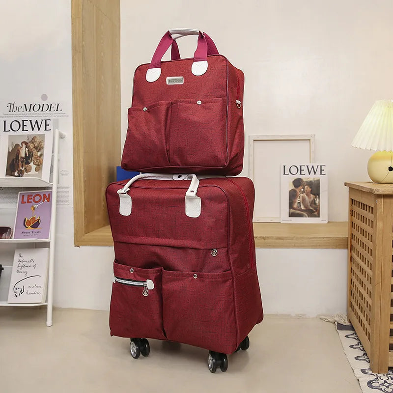 Waterproof Foldable Duffel Bag with Wheels