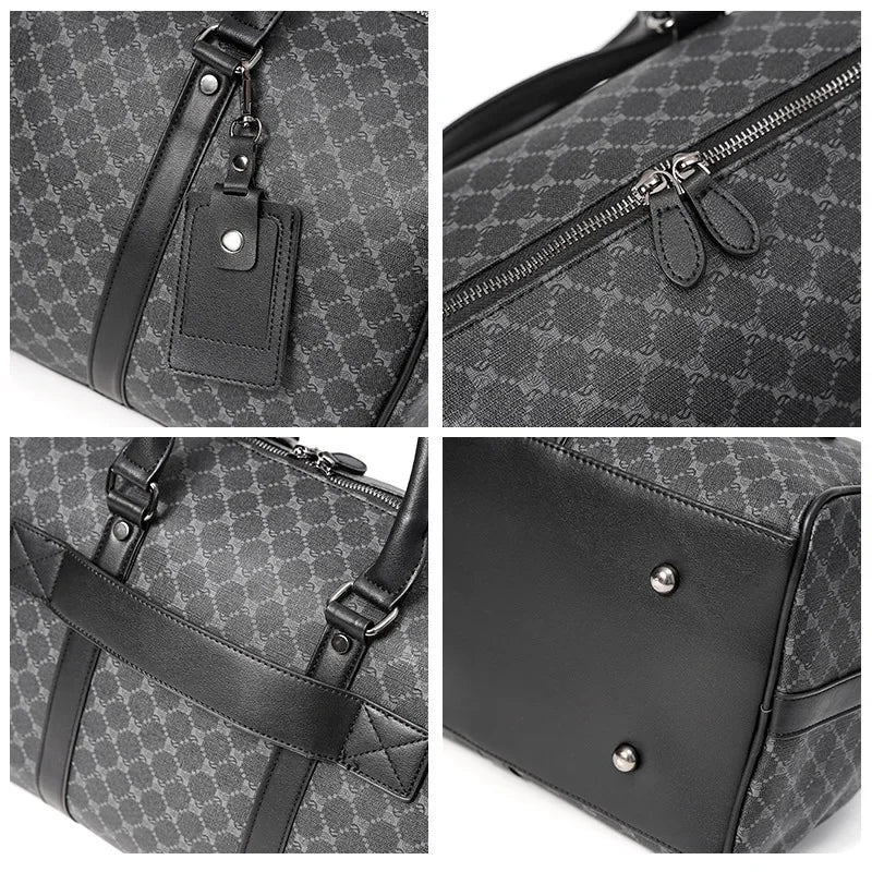 Stylish Leather Tote Travel Bag