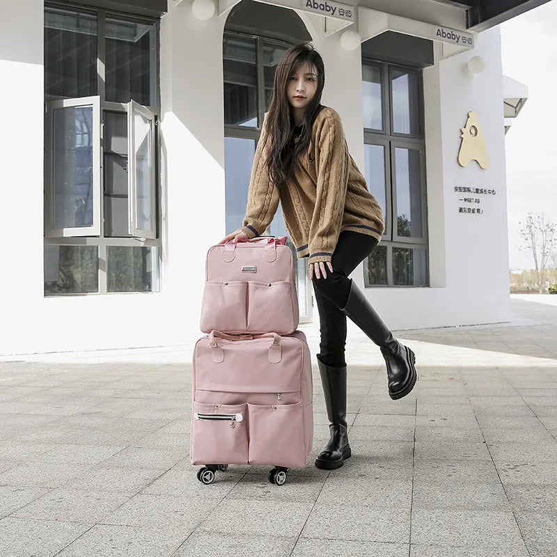 Waterproof Foldable Duffel Bag with Wheels