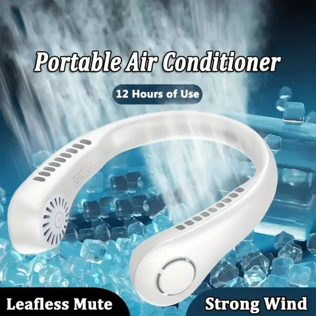 Portable Bladeless Neck Fan for Outdoor Activities