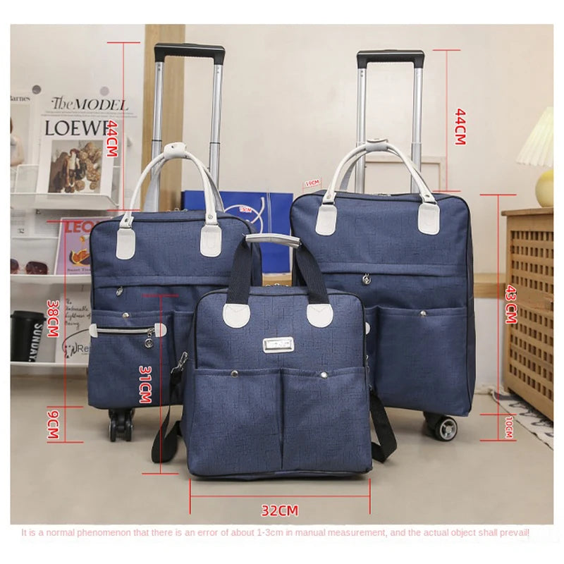 Waterproof Foldable Duffel Bag with Wheels