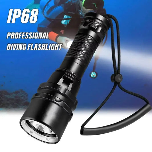 IP68 Waterproof Powerful Diving Flashlight