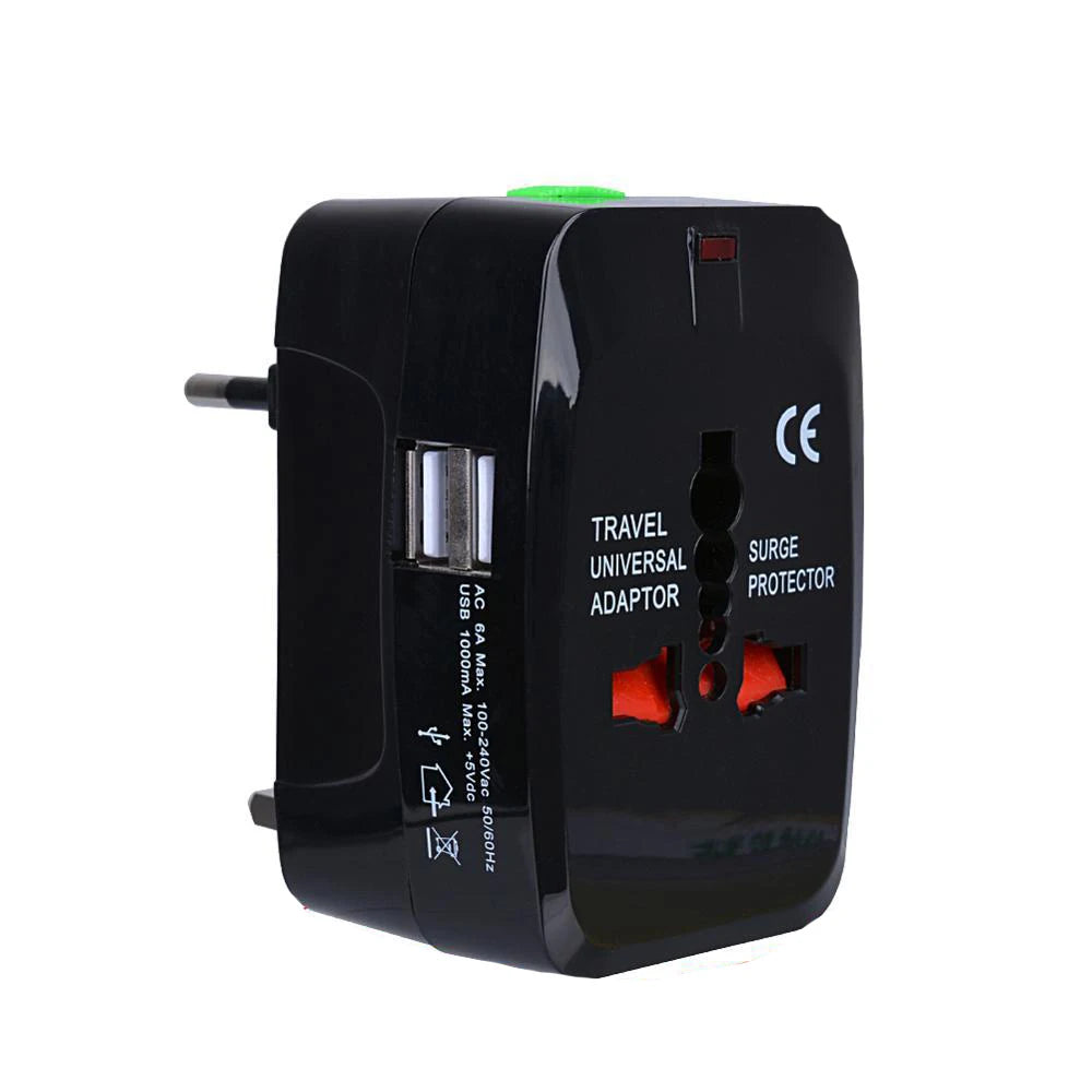 Universal Travel Charger with Dual USB
