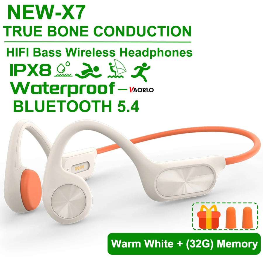 IPX8 Waterproof Bone Conduction Headphone