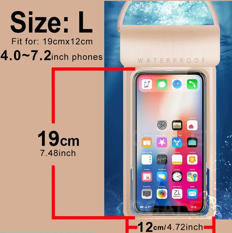 Universal Waterproof Pouch Cellphone Dry Bag Case for all Phones