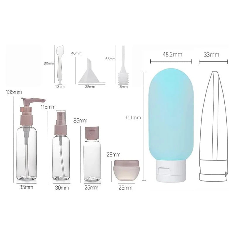 Travel Bottle Cosmetic Set