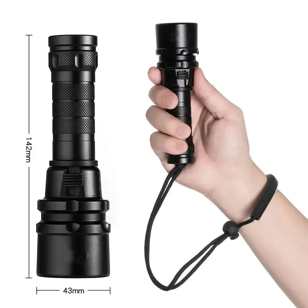 IP68 Waterproof Powerful Diving Flashlight