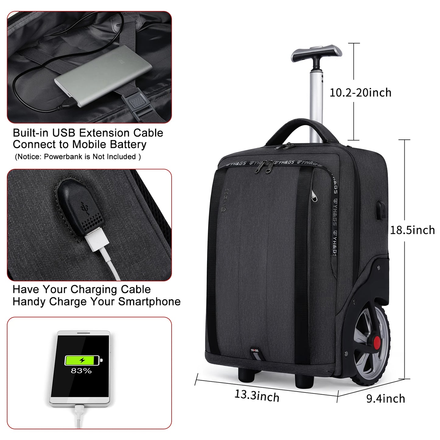 Stylish Rolling Travel Bag