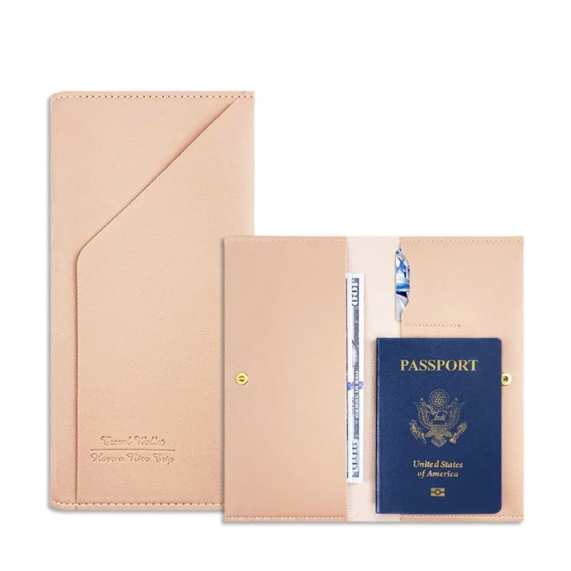 Travel Passport Wallet  Tri-fold Document Organizer