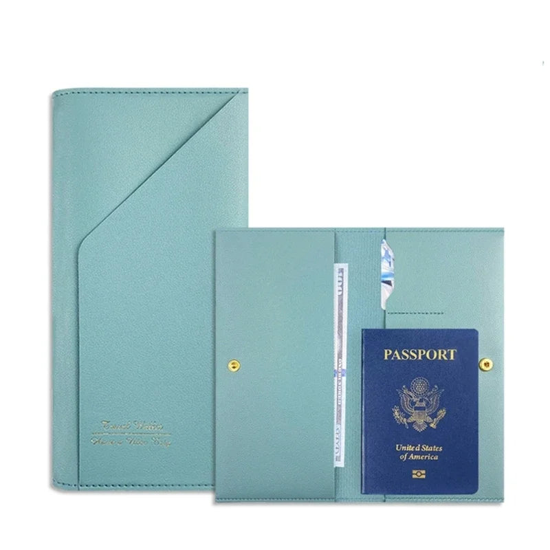 Travel Passport Wallet  Tri-fold Document Organizer