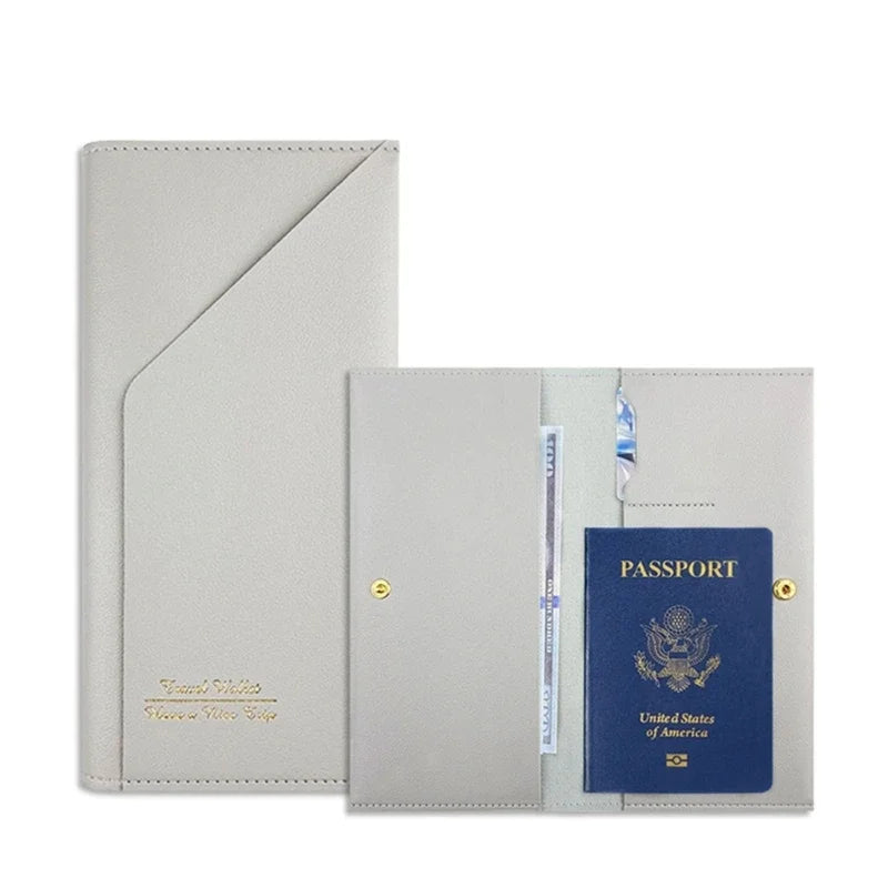 Travel Passport Wallet  Tri-fold Document Organizer