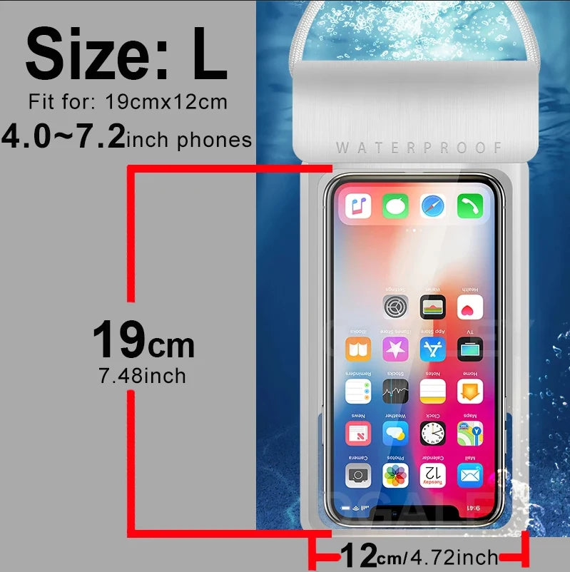 Universal Waterproof Pouch Cellphone Dry Bag Case for all Phones