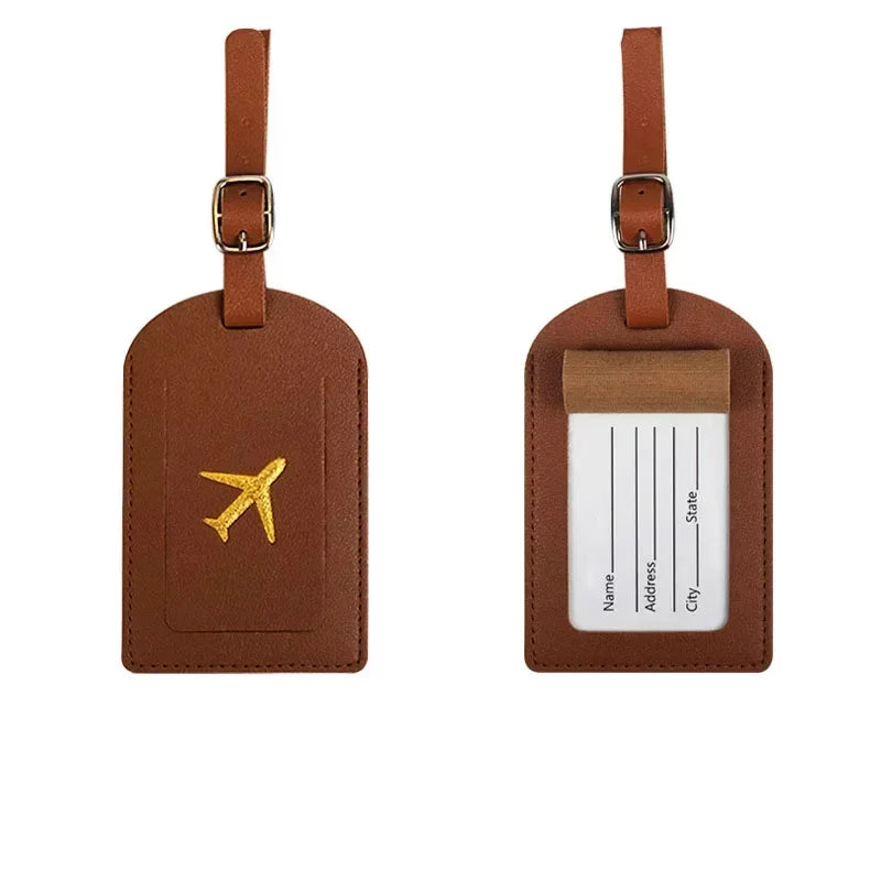 PU Leather Suitcase Luggage Tag