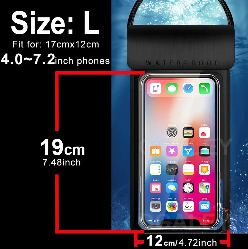 Universal Waterproof Pouch Cellphone Dry Bag Case for all Phones