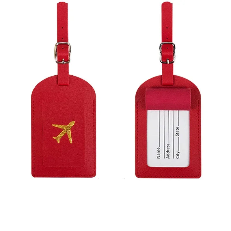PU Leather Suitcase Luggage Tag