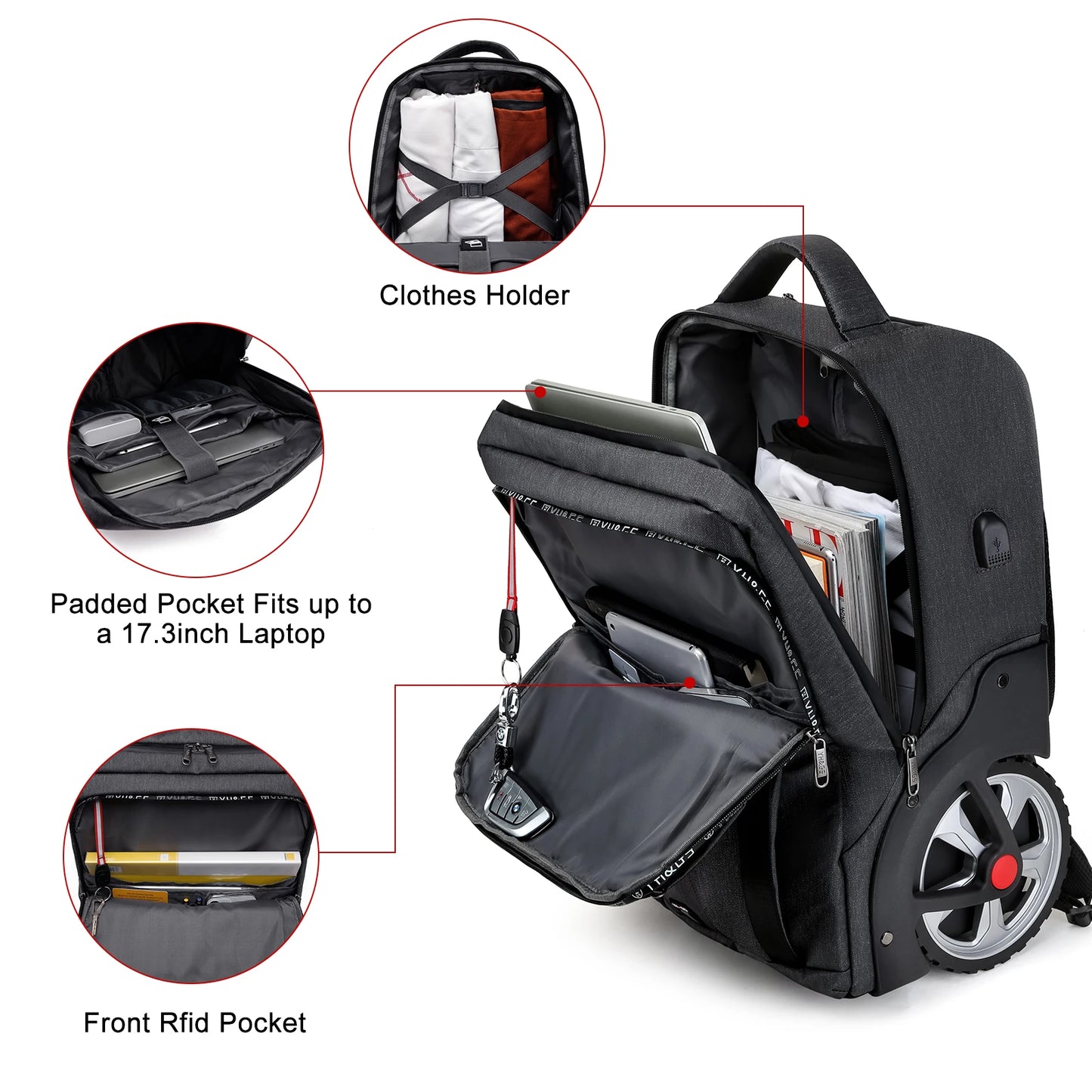 Stylish Rolling Travel Bag