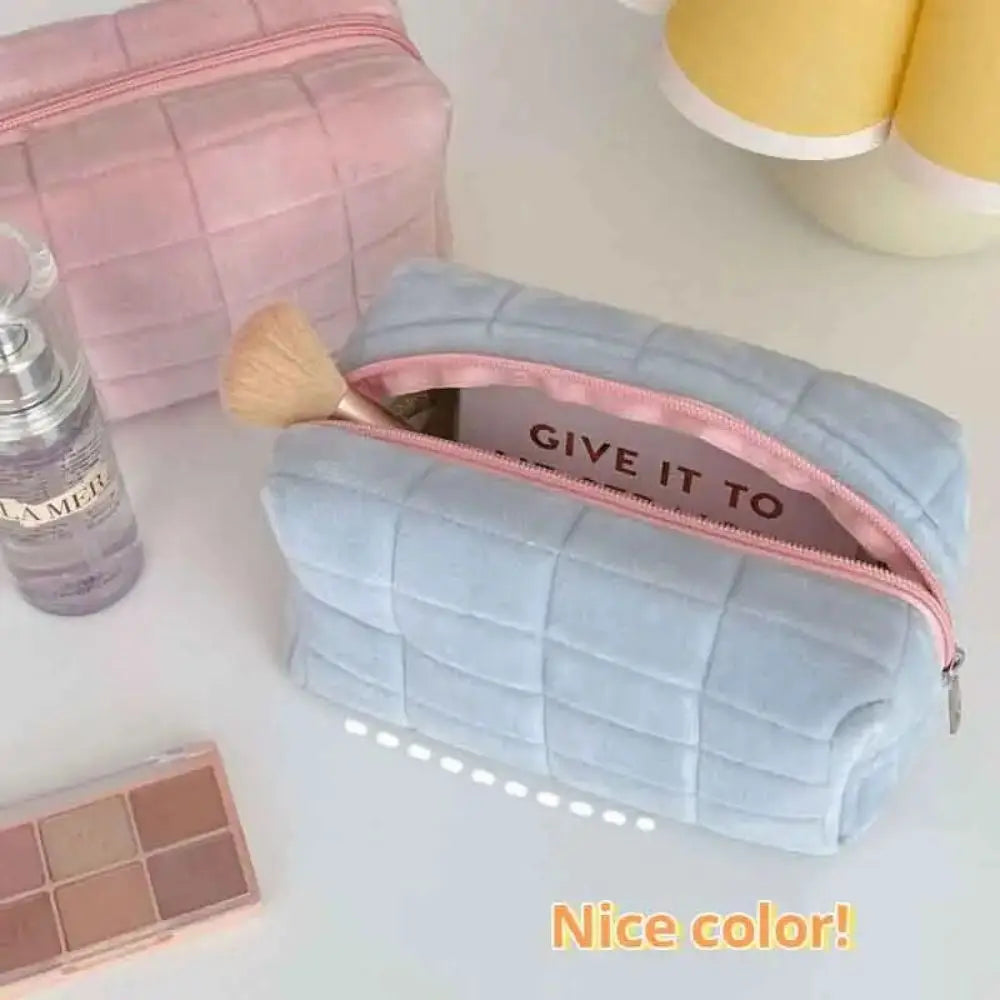 Cozy Plush Cosmetic Case