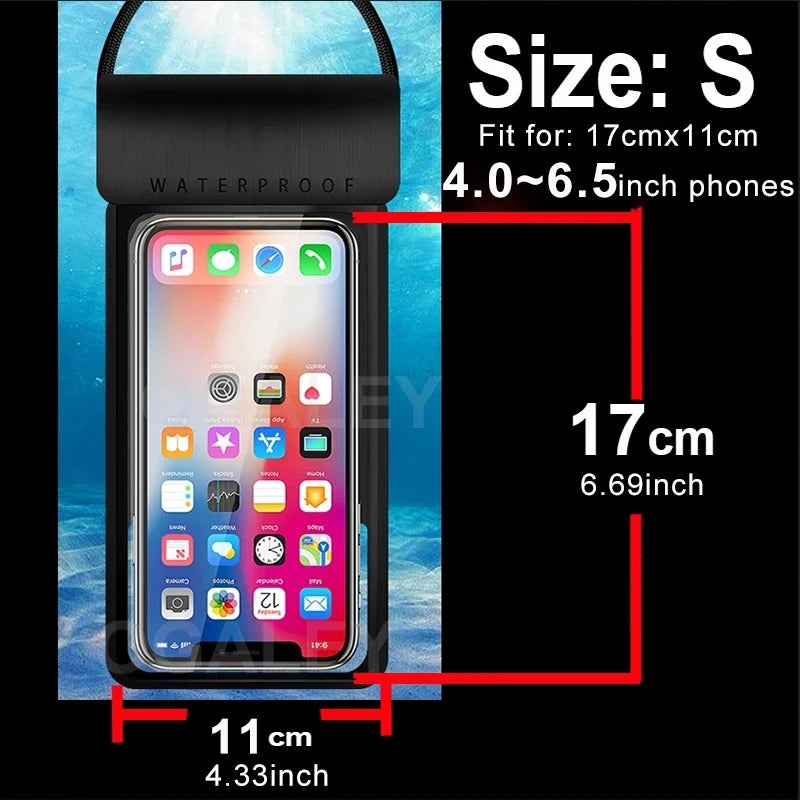 Universal Waterproof Pouch Cellphone Dry Bag Case for all Phones