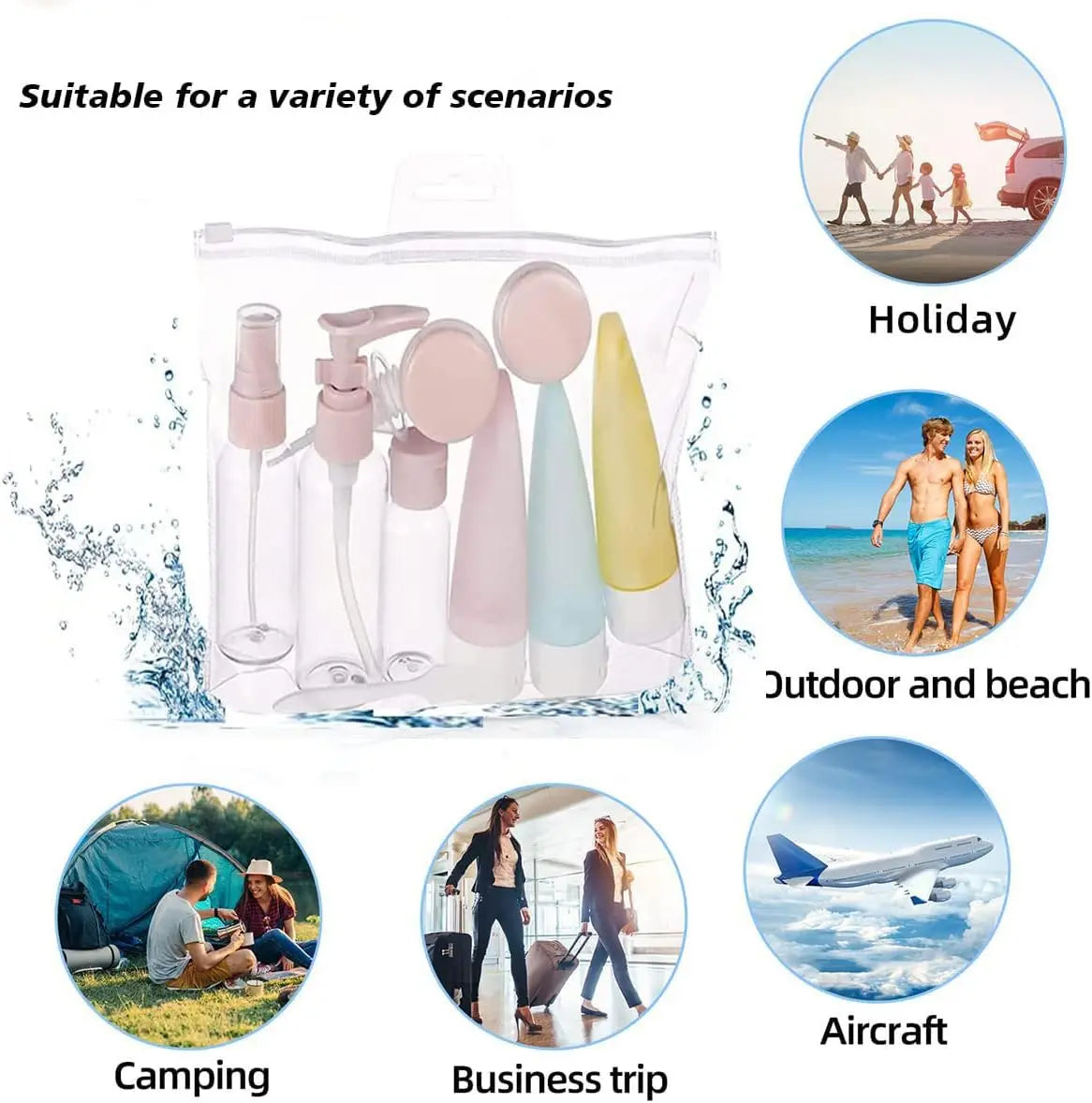 Travel Bottle Cosmetic Set